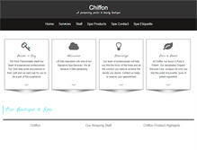 Tablet Screenshot of chiffonboutique.com